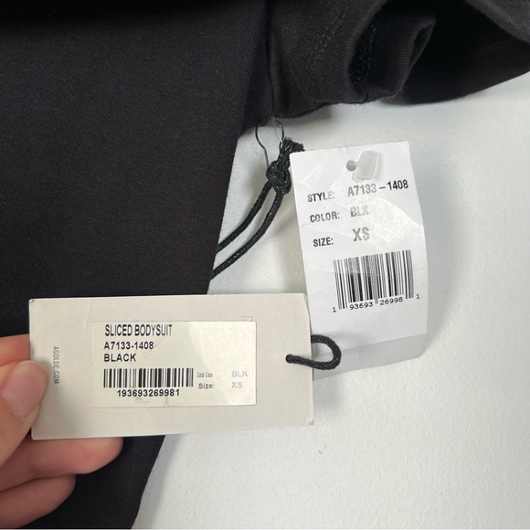 AGOLDE Sliced One Shoulder Bodysuit - Picture 12 of 16